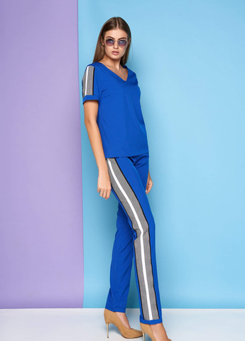 Прогулянковий костюм із легкої тканини синього кольору Jadone Fashion (257865608)
