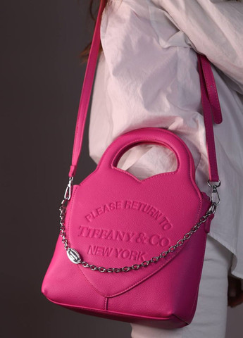 Сумка классическая с лого Tiffany&Co Mini Tote Bag pink Vakko (260619203)