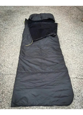 Спальный мешок зимний одеяло на синтепоне и флисе 80х210 черный No Brand (258187216)