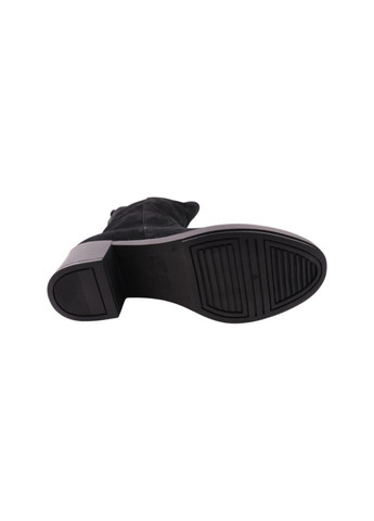 сапоги женские черные натуральная замша SAVIO