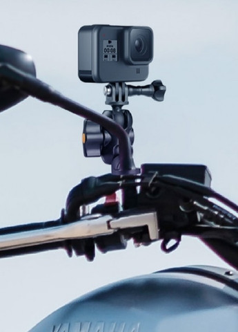 Кріплення фіксатор тримач на дзеркало керма мотоцикла велосипеда скутера для екшн камер 110х60 мм (474931-Prob) Unbranded (260567467)
