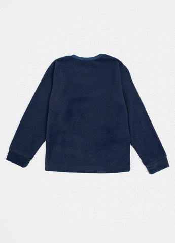 Синя зимня піжама для хлопчика з довгим рукавом колір синій цб-00232004 Бома