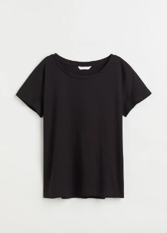Футболка basic,чорний, Basic H&M - (258047742)