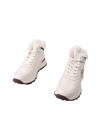 ботинки женские молочные натуральная кожа FARINNI