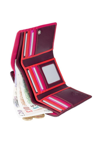 Женский кожаный кошелек BORA rb43 red m Visconti (261851505)