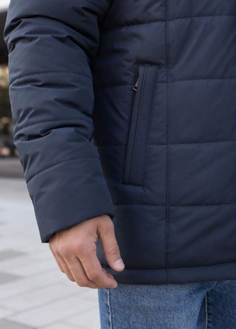 Синяя зимняя мужская зимняя куртка большого размера SK