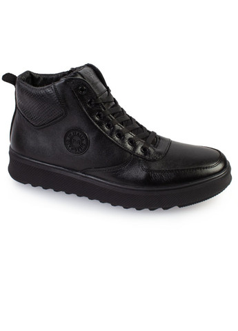 Черные зимние ботинки мужские бренда 9501008_(1) ModaMilano