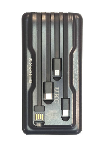 Power Bank універсальний зарядний пристрій акумулятор зовнішній акумулятор з сонячною панеллю 20000 Mah (475045-Prob) Чорний Unbranded (260947417)