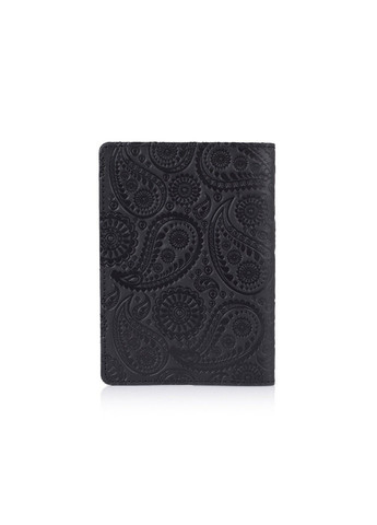 Чорна обкладинка для паспорта зі шкіри HiArt Buta Art Чорний Hi Art (268371892)