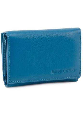 Женский небольшой кошелек из кожи MC-1419-32 (JZ6636) голубой Marco Coverna (259752534)