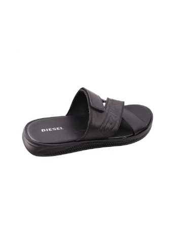 Шльопанці чоловічі чорні натуральна шкіра Maxus Shoes 131-23LSHC (259112667)