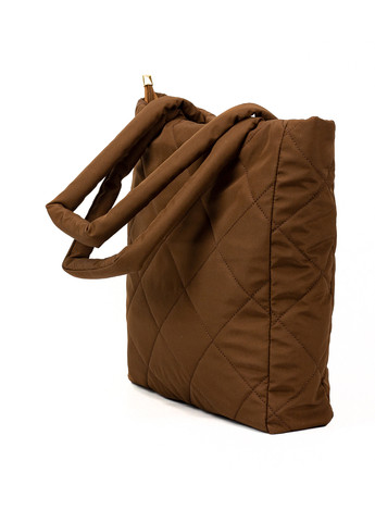 Женская сумка шопер с длинными ручками, коричневая Corze tr1003 (260026873)