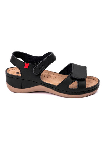 Сандалі жіночі шкіряні Model 6, black Leon (263360815)