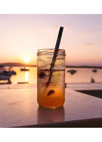 Банка Ball Mason Jars з дерев'яною кришкою й трубочкою, 750 мл More (269462793)