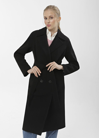 Черное демисезонное Пальто демисезонное чёрное 1917BL DANNA
