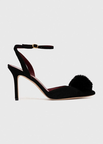 Черные женские вечерние туфли на высоком каблуке американские - фото