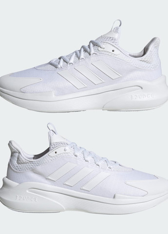 Белые всесезонные кроссовки alphaedge + adidas