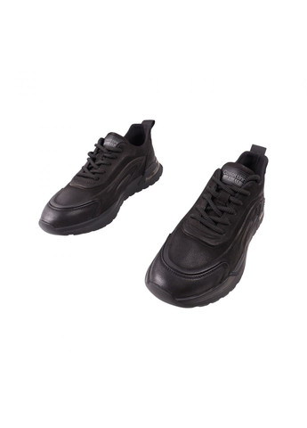 Черные кроссовки мужские черные натуральный нубук Cosottinni 430-23DTS