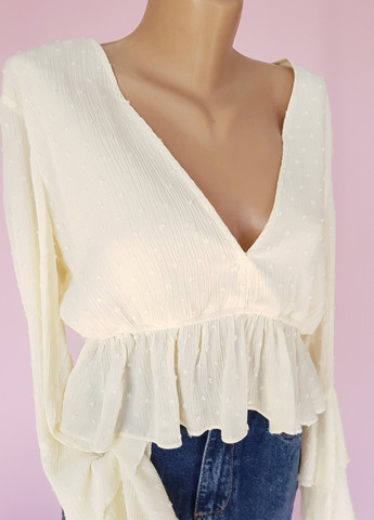 Топ з довгими рукавами Жовтий Nasty Gal (258763383)