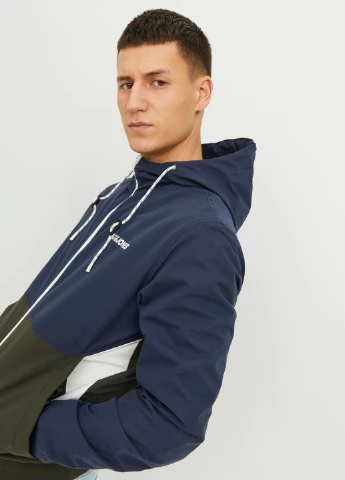 Темно-синя куртка легка,темно-синій-болотний,jack&jones Jack & Jones