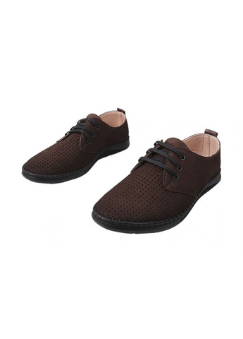 Коричневые туфли комфорт мужские из натуральной кожи (нубук), на низком ходу, на шнуровке, цвет кабир, ALTURA