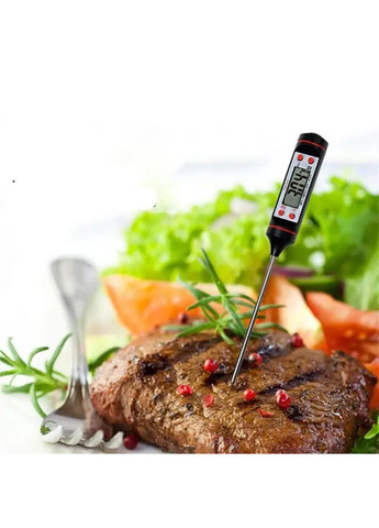 Термометр цифровий кухонний грудуcник харчовий з щупом з нержавіючої сталі для їжі JR-1 + -50 ... + 300 ºC Kitchen Master (267145278)