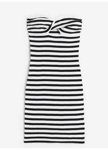 Белое повседневный женское платье н&м (55930) xs белое H&M