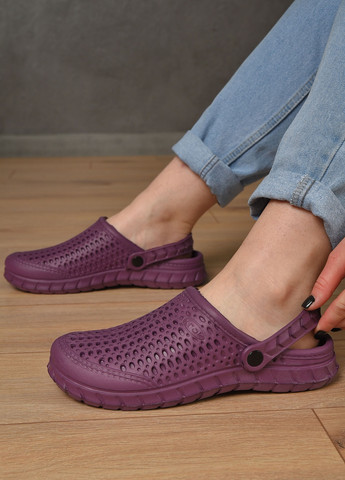 Крокси жіночі фіолетового кольору Let's Shop (258140041)