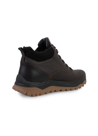 Черные зимние ботинки мужские бренда 9501132_(1) ModaMilano