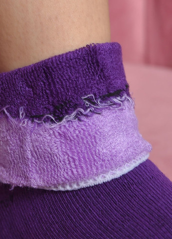 Шкарпетки махрові жіночі медичні без гумки фіолетового кольору розмір 36-41 Let's Shop (271665169)