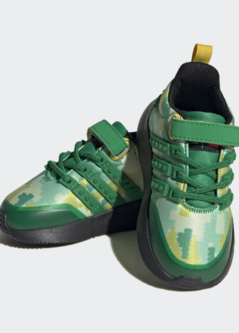 Зеленые всесезонные кроссовки x lego® racer tr21 adidas