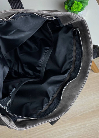 Жіноча сіра сумка шоппер універсальна екошкіра SG (258459134)