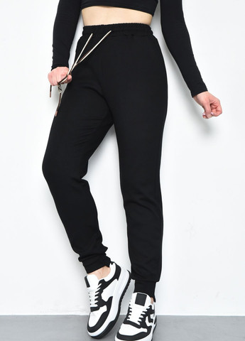Спортивні штани жіночі черного кольору Let's Shop (275396079)