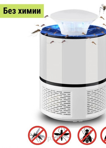 Ловушка для комаров Mosquito Killer Lamp JT-Z01 светодиодная лампа от комаров USB Белая Led (259265571)