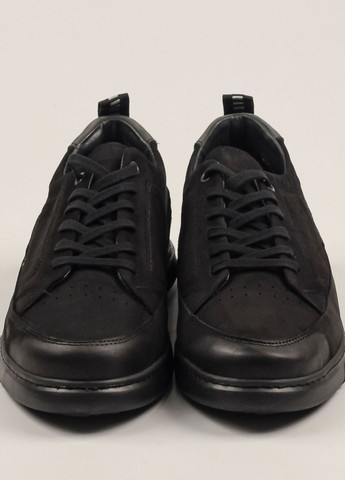 Чорні Осінні кросівки чоловічі чорний замш нубук ALTURA