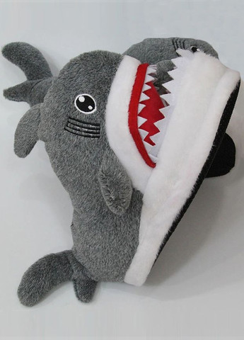 Серые тапки акулы (shark) серые домашние акульи тапочки кигуруми для взрослых Saimeiqi