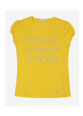 Желтая футболка girl junior Byblos