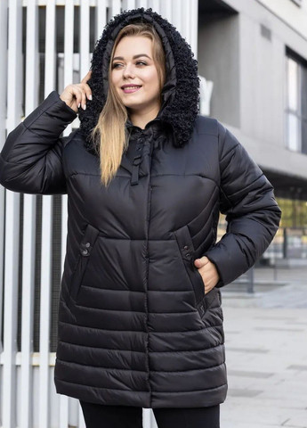Лавандова зимня жіноча зимова куртка великого розміру SK