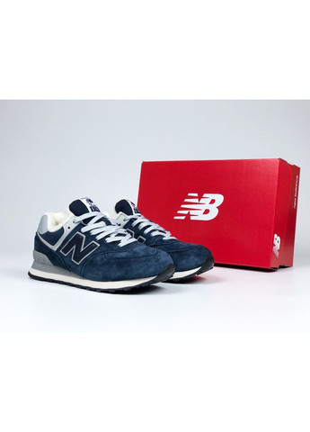 Темно-синие зимние кроссовки женские, вьетнам New Balance 574