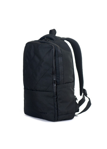 Городской вместительный непромокаемый мужской рюкзак черный с потайными карманами спинкой сеткой No Brand (258591378)