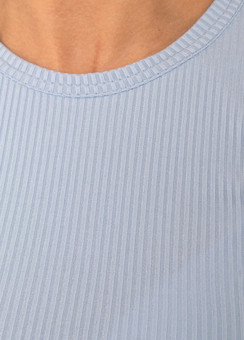 Блакитна всесезон піжама жіноча рубчик футболка з шортами блакитний Maybel