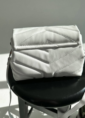 Сумка классическая с лого Yves Saint Laurent Pretty Bag White Vakko (260197739)