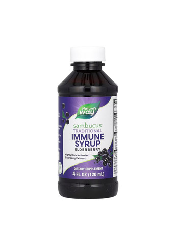 Стандартизированный Экстракт Бузины Sambucus Original Syrup – 120 мл Nature's Way (276908186)