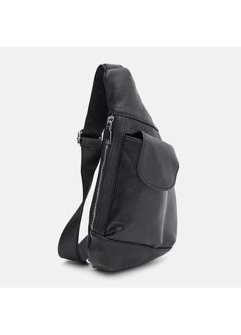 Мужской кожаный рюкзак через плечо k1712bl-black Keizer (274535904)