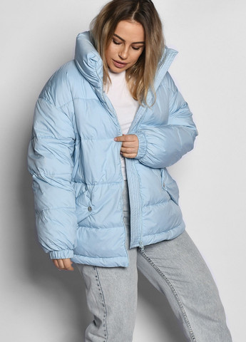 Блакитна демісезонна жіноча демісезона куртка оверсайз X-Woyz