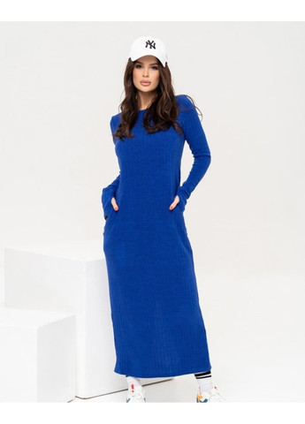 Синя повсякденний сукня 13646 синій ISSA PLUS