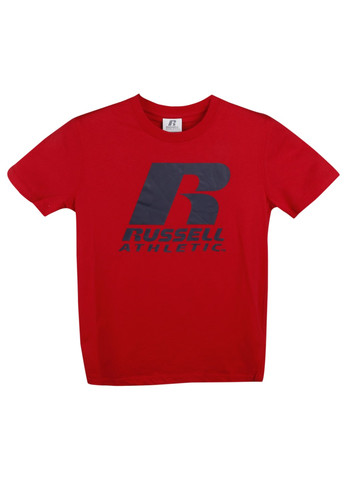 Красная детская футболка Russell