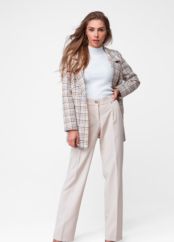 Бежеве демісезонне Піджак Ельфа бежевий клітини нитки Emass