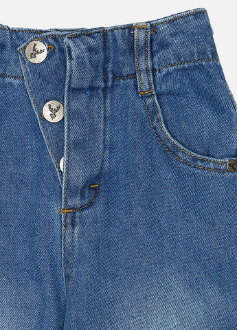 Голубые демисезонные джинсы для девочки цвет голубой цб-00224296 Cemix