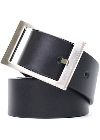 Кожаный брючный ремень для мужчин из квадратной пряжкой 11678 Черный Grande Pelle (267932203)